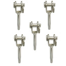 5 PC 3/16" Stainless Steel Wire Rope Swage Jaw Terminal