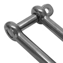 5 PC 3/8" Boat Marine Stainless Steel Long D Shackle W- Captive Pin Rigging 1,000 Lbs Cap.