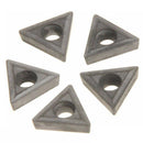 5 PC 3/8'' Indexable Carbide Insert Lathe Turning Tool Bit + 10 Pc Tips COMBO