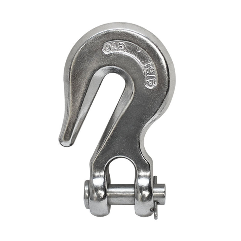 5 Pc 3/8" Marine Stainless Steel 316 Clevis Grab Hook Towing Shackle 2,500 lbs