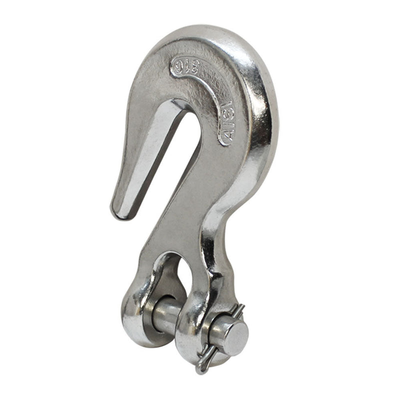 5 Pc 3/8" Marine Stainless Steel 316 Clevis Grab Hook Towing Shackle 2,500 lbs