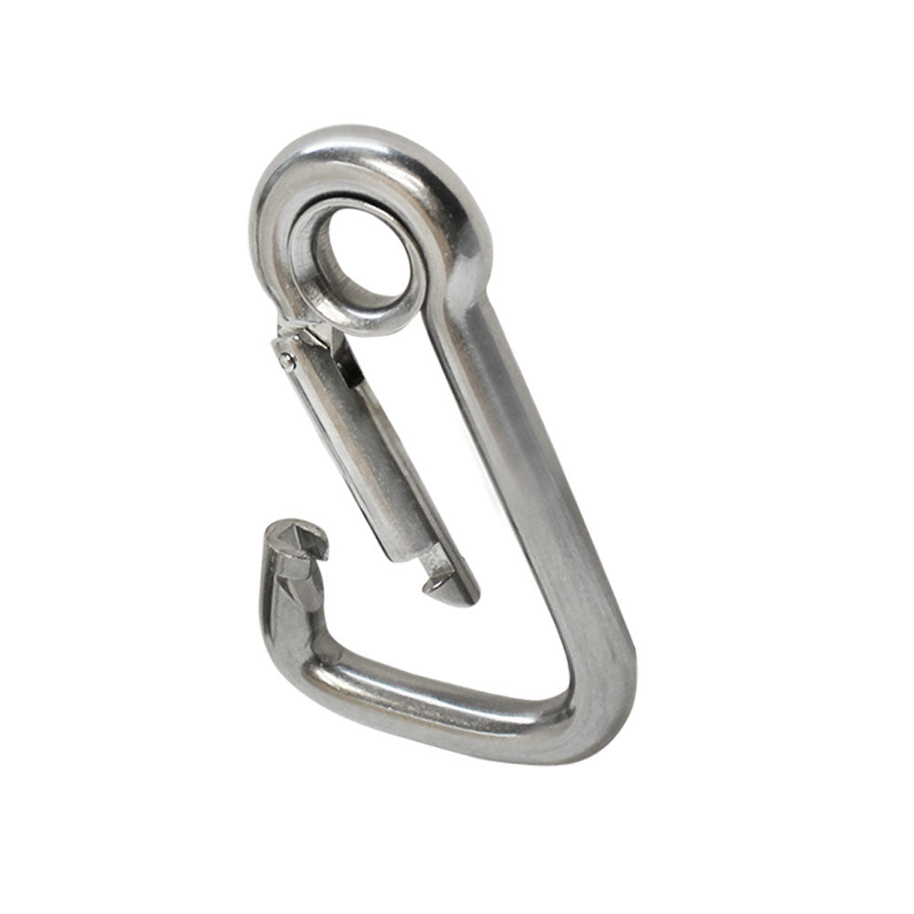5 Pc 3/8" Marine Stainless Steel Carabiner Snap Hook w- Eyelet Insert Boating
