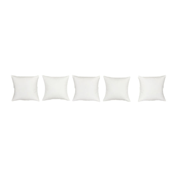 5 Pc 4'' x 4'' White Faux Leather Jewelry Bracelet Watch Pillow Retail Display Fixture
