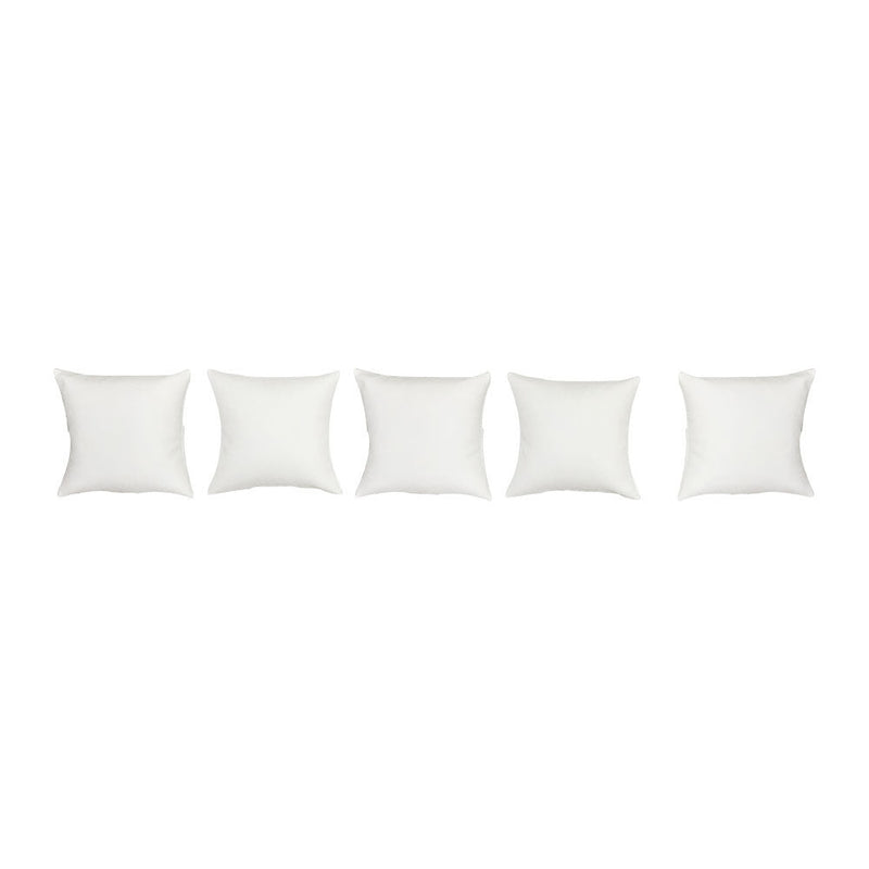 5 Pc 4'' x 4'' White Faux Leather Jewelry Bracelet Watch Pillow Retail Display Fixture