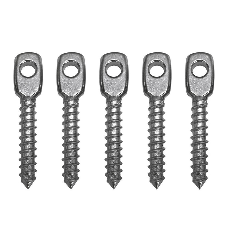 5 Pc 5/16'' - Lag Thread Size Stainless Steel T316 Threaded Eye Tab Boat Marine