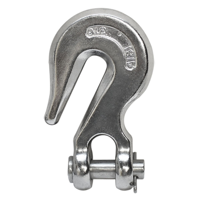 5 Pc 5/16" Marine Stainless Steel 316 Clevis Grab Hook Towing Shackle 2,200 Lbs