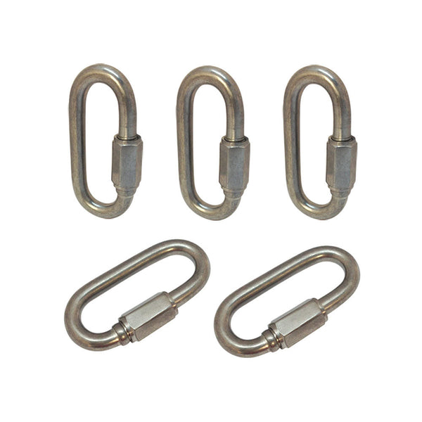 5 PC 5/16" Marine Stainless Steel Quick Link Shackle Boat WLL 1,760 LBS