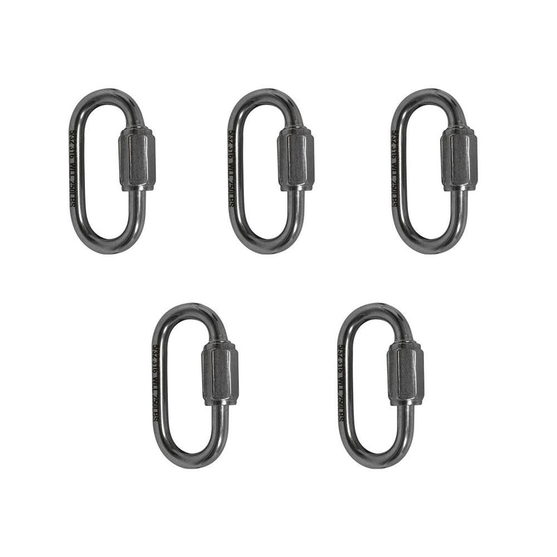 5 Pc 5/32" Marine 316 Stainless Steel Quick Link Shackle Boat WLL 250 Lbs