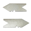 5 PC 60 Degree Center Gage Gauge Inch 14th, 20th 24th, 32nd Graduation Lathe Tool