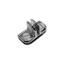 5 Pc Chrome 3 Way Inside Shelf Connector Clip 3/16'' Tempered Glass Shelf