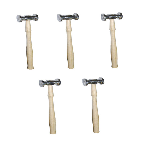 5 PC DOT & LINE HAMMER MALLET TEXTURING Textured Circle Metal Forming Former