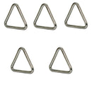 5Pc 316 Stainless Steel Triangle Ring Welded 1/4" x 2" Marine Grade (6mm x 50mm)
