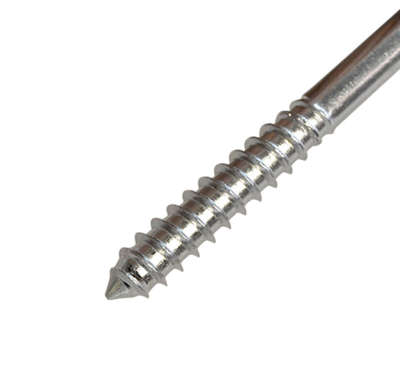 5 Pc Marine Boat 3/8" x 3" Stainless Steel Lag Eye Bolt Screw Threading SS316