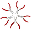 5 PC Mini Pliers Single Leaf Split Ring Bend Nose Long Nose Round nose Pliers