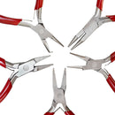 5 PC Mini Pliers Single Leaf Split Ring Bend Nose Long Nose Round nose Pliers