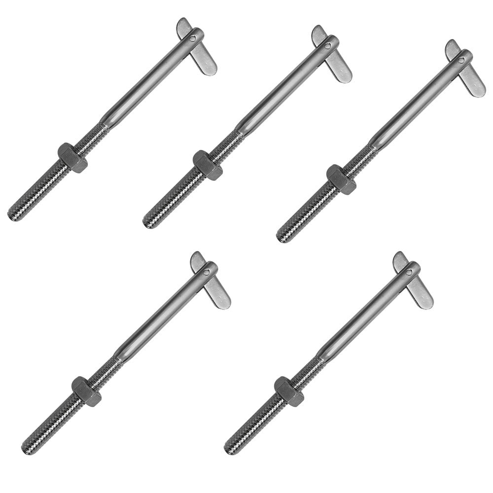 5 Pc RIGHT Stainless Steel Threaded Drop Pin Type 316 Size 1-4'' -20 U