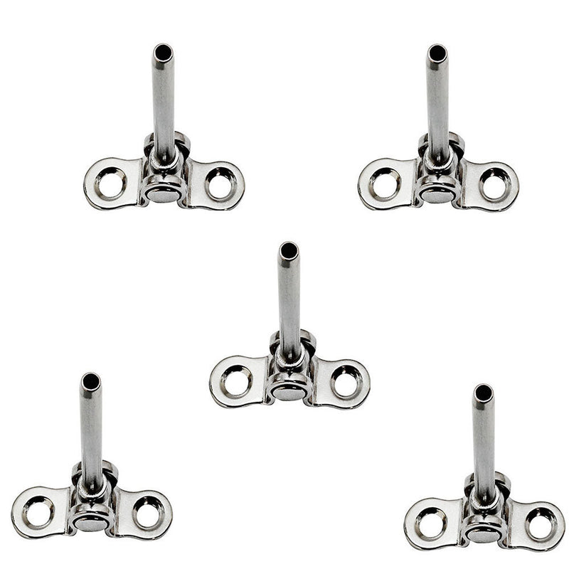 5 PC Stainless Steel 316 Deck Toggle Swage Stud Marine Turnbuckle Cable Railing 1/8''