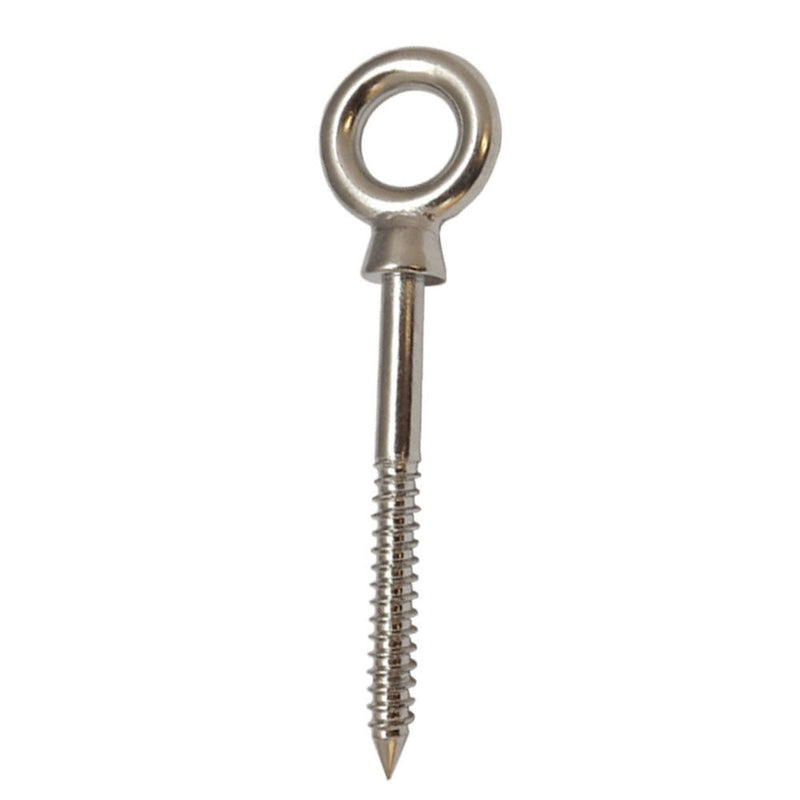 5 Pc Stainless Steel Marine 5/16'' x 3-3/16'' Stainless Steel Screw Lag Eye Bolt