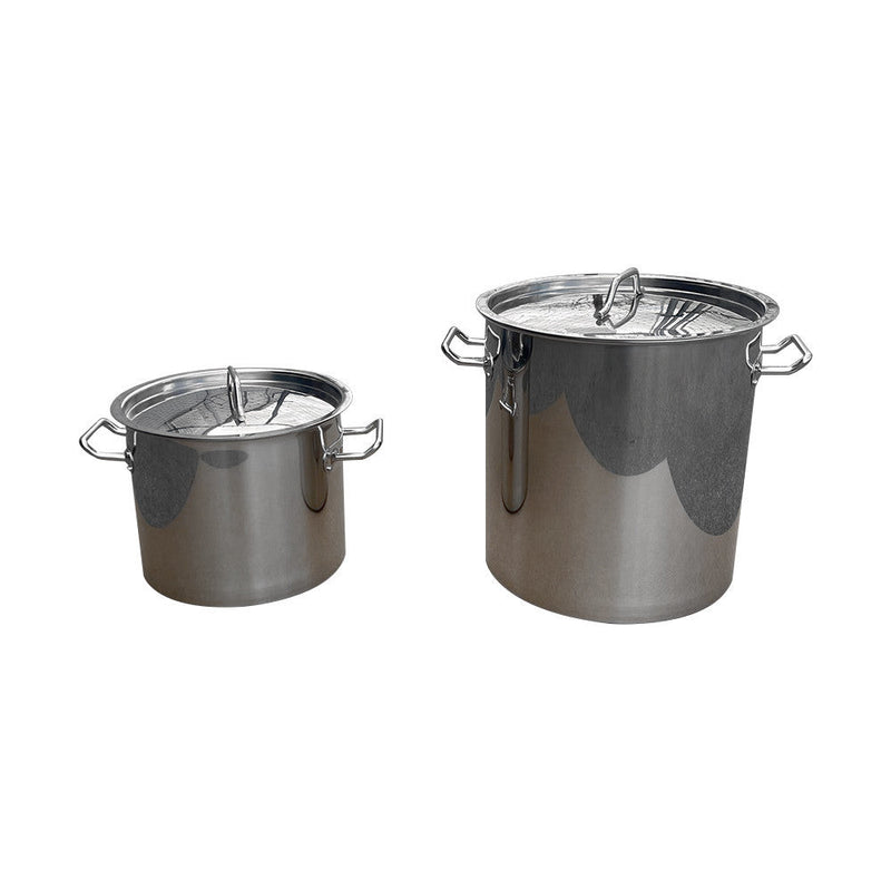 5 Pc Stainless Steel Stock Pot Steamer Pot Vaporera Kettle 20 24 32 40 52QT