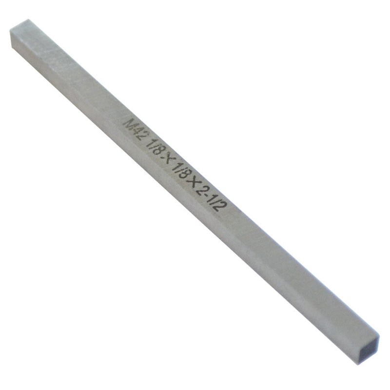 5 Pc-1/8'' x 1/8'' x 2-1/2'' M42 HSS Square Tool Bit Lathe Fly Cutter Mill Blank