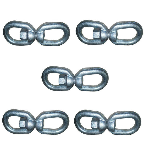 5 PCS 1/4" EYE EYE Swivel Marine Mooring Galvanized 850 Lbs