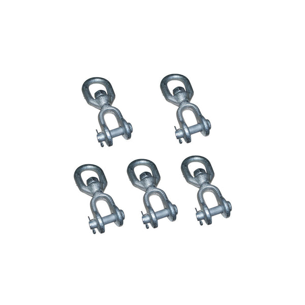 5 PCS 1/4" JAW EYE Swivel Marine Mooring Galvanized 850 lbs