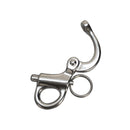 5 PCS 2'' Fixed Eye Snap Shackle Fixeye SS316 Stainless Steel Shackle Fixed Bail