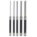 5 Pcs Steel 8'' long Drive Pin Punch Set Knurled body Punches Tool Set