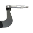 
5-6 inch machinist micrometer set with calibration rod and wrench in foam-lined box.