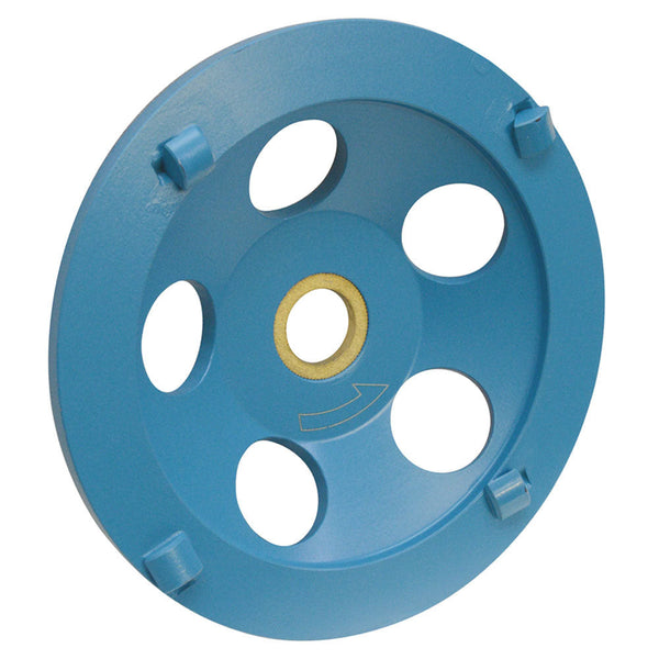 5'' Concrete PCD Cup Wheel 7/8'' - 5/8'' Arbor 4 Segments Epoxy, Coating Removal, Grinding