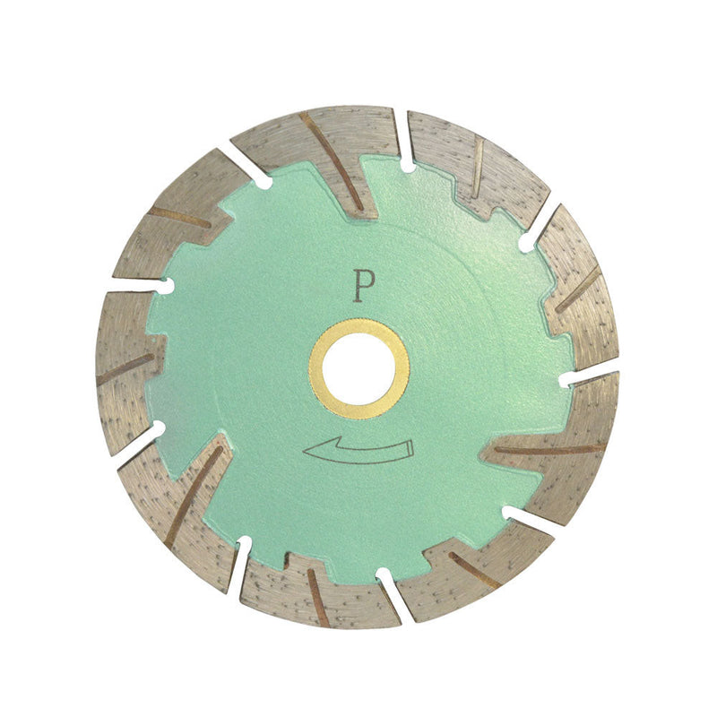 5'' x .085'' x 7/8'' - 5/8'' Turbo Segmented Wet and Dry Saw Blade 10mm Rim