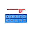 5/16''-5/8'' 4 PC SCLCR Indexable Boring Bar Set Lathe Tooling CCMT Inserts