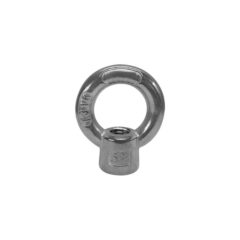5/8" Boat Marine 316 Stainless Steel Lifting Eye Nut 3,200 LB Cap UNC Tap