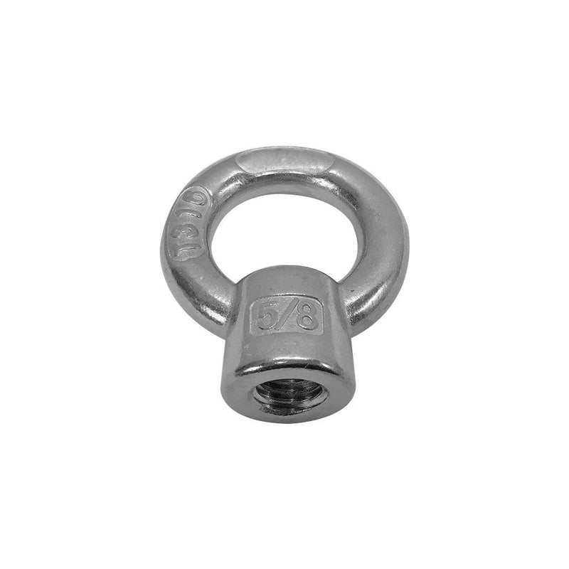 5/8" Boat Marine 316 Stainless Steel Lifting Eye Nut 3,200 LB Cap UNC Tap