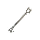 5/8'' Marine Stainless Steel Closed Body Turnbuckle JAW JAW Rigging 2,000 Lbs