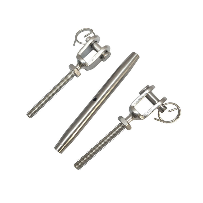 5/8'' Marine Stainless Steel Closed Body Turnbuckle JAW JAW Rigging 2,000 Lbs