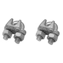 Durable 1/4 inch cable clamps for securing wire ropes, rigging, and fencing applications