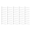 50 Pc CHROME 12" Long Gridwall Hooks Grid Panel Display Wire Metal Hanger Retail Store