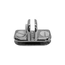 50 Pc Chrome 3 Way Inside Shelf Connector Clip 3/16'' Tempered Glass Shelf