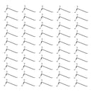 50 PC CHROME 4" Long Gridwall Hooks Grid Panel Display Wire Metal Hanger Retail
