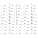 50 Pc Chrome 8" Long Gridwall Hooks Grid Panel Display Wire Metal Hanger Retail Store
