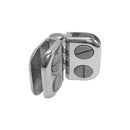 50 Pc Chrome Hinge Glass Connector 3/16'' Tempered Glass Shelf