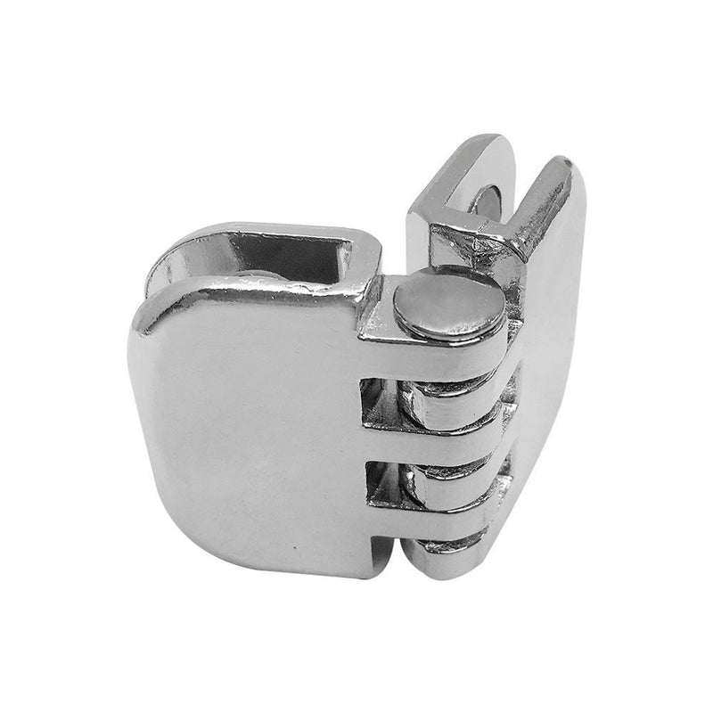 50 Pc Chrome Hinge Glass Connector 3/16'' Tempered Glass Shelf