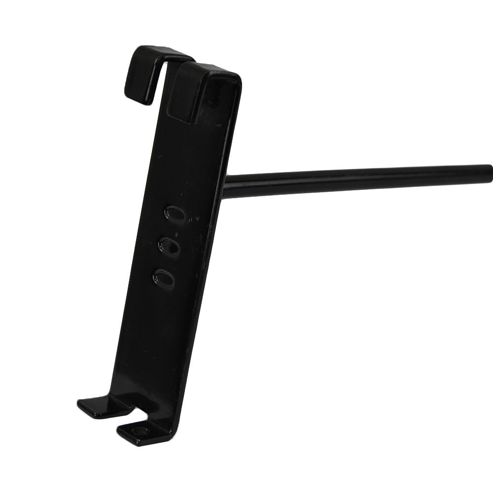 50 Pc GLOSS BLACK 6" Long Gridwall Hooks Grid Panel Display Wire Metal Hanger Retail Store