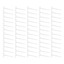 50 Pc GLOSS WHITE 8" Long Gridwall Hooks Grid Panel Display Wire Metal Hanger Retail Store