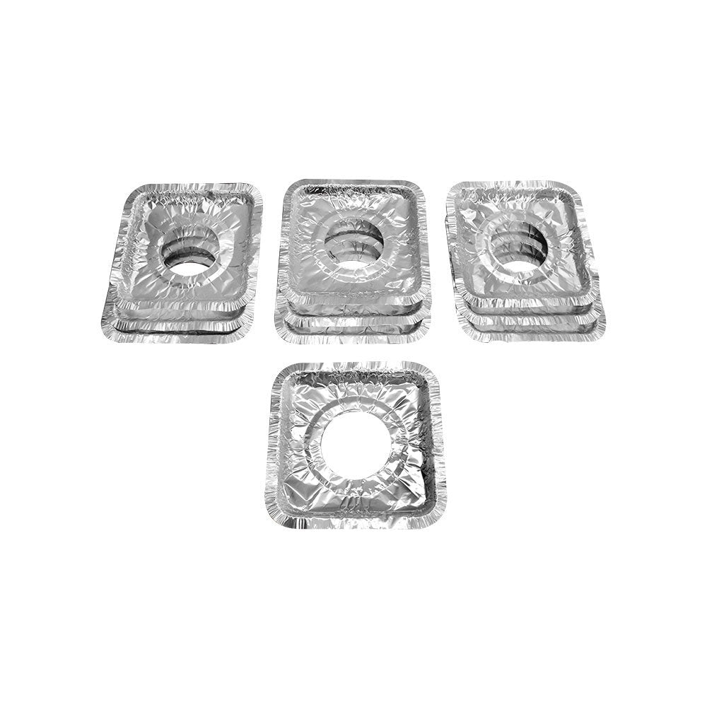 500 Pc Aluminum Foil Square Gas Burner Disposable Bib Liners Stove Covers