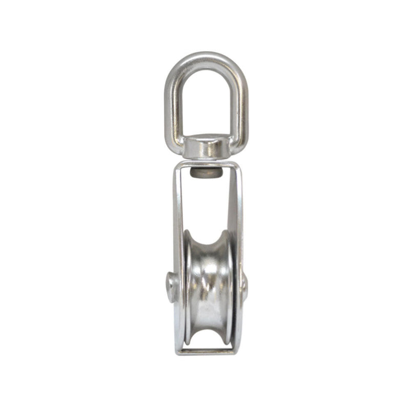 50mm Marine Boat Stainless Steel SINGLE Pulley w- Swivel Eye Hoist Lift  800 Lb Cap