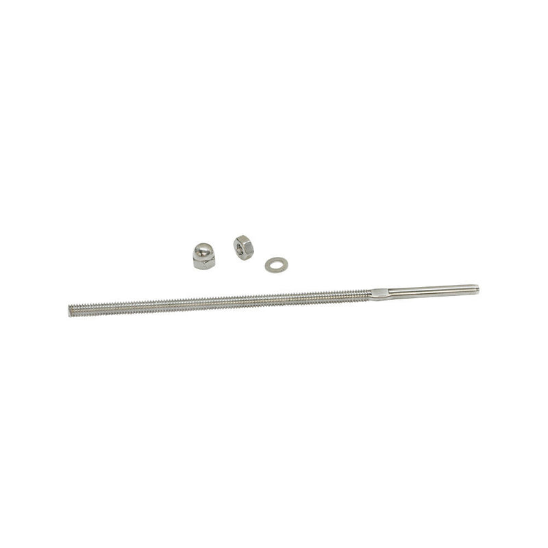50PC 10'' 316 SS Hand Swage Long Thread End Fitting for 1/8" Cable Railing Rail