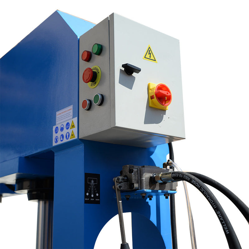 51" x 3/8" Electric 100 Ton Hydraulic Press Brake Bender Bending 2-Cylinder 3-Phase 220V