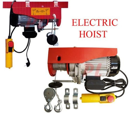 510W Electric Cable Hoist Lift Pulley 220 lb - 440lb